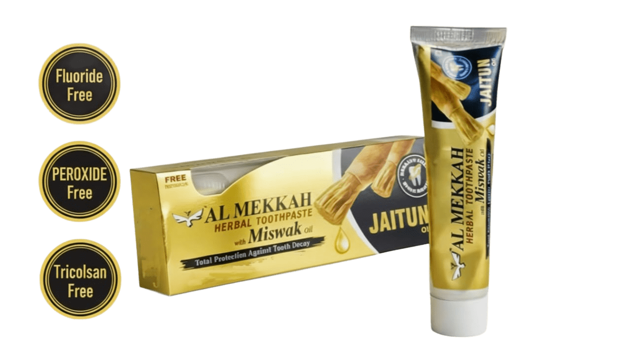 AL MEKKAH Herbal Toothpaste 150g + Free Toothbrush